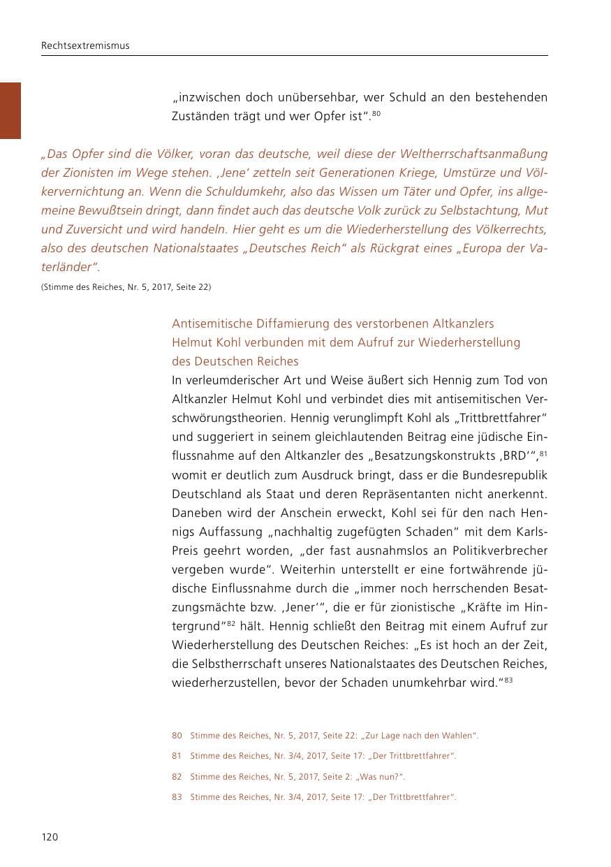 Seite 122 des Verfassungsschutzbericht 2017 Niedersachsen