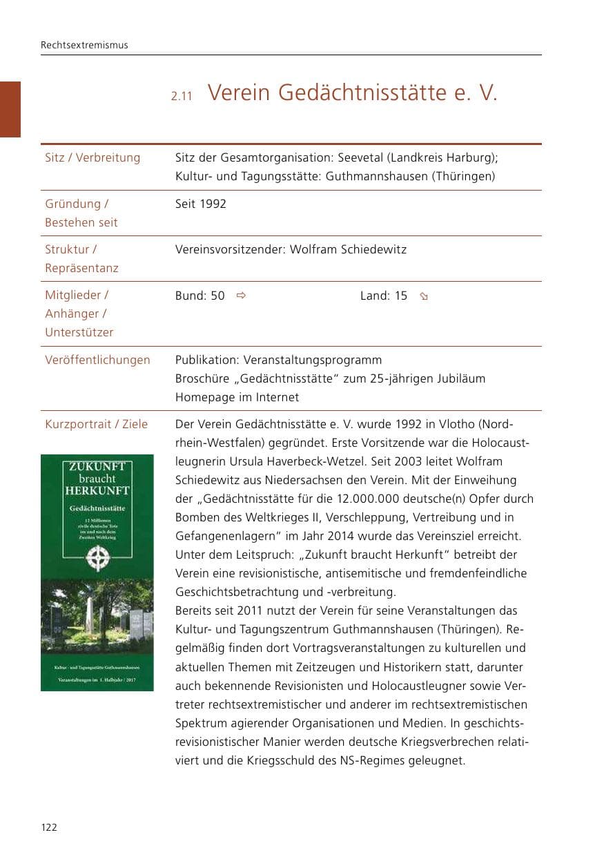 Seite 124 des Verfassungsschutzbericht 2017 Niedersachsen