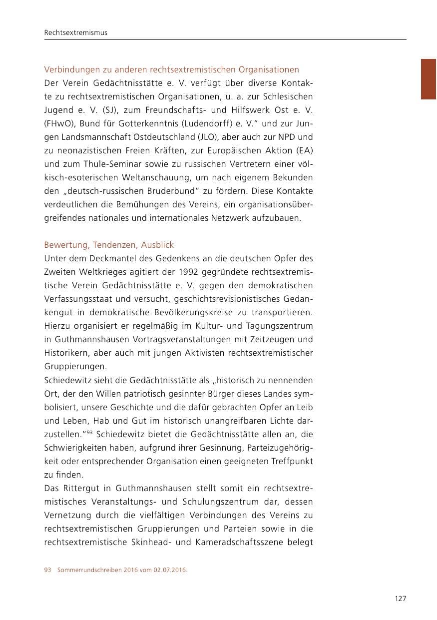 Seite 129 des Verfassungsschutzbericht 2017 Niedersachsen