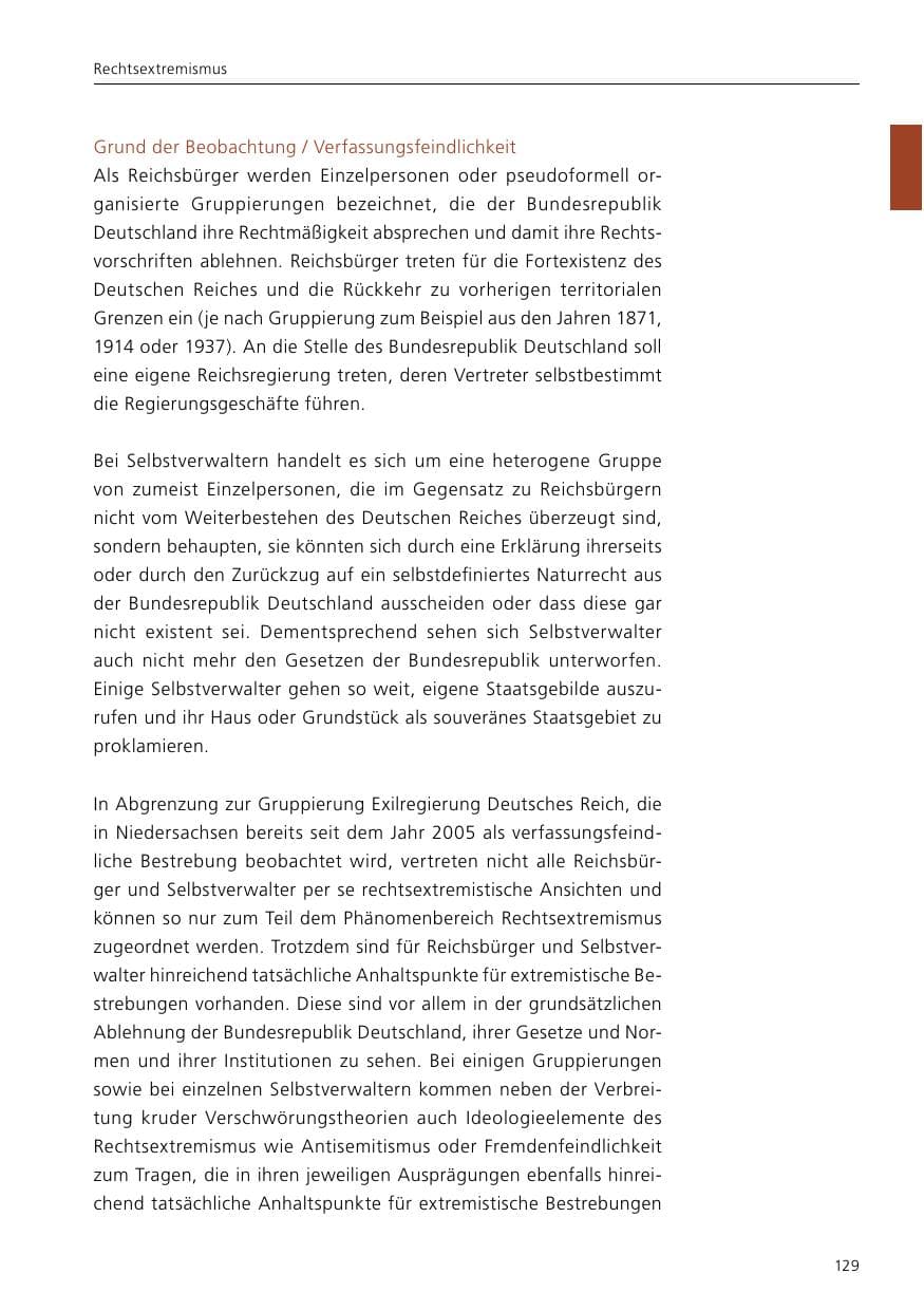 Seite 131 des Verfassungsschutzbericht 2017 Niedersachsen