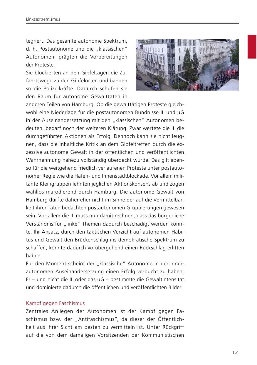 Seite 153 des Verfassungsschutzbericht 2017 Niedersachsen