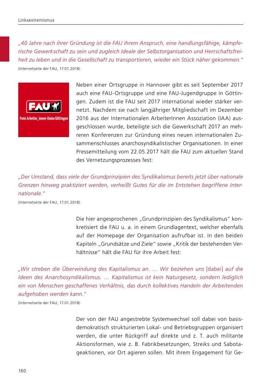 Seite 162 des Verfassungsschutzbericht 2017 Niedersachsen
