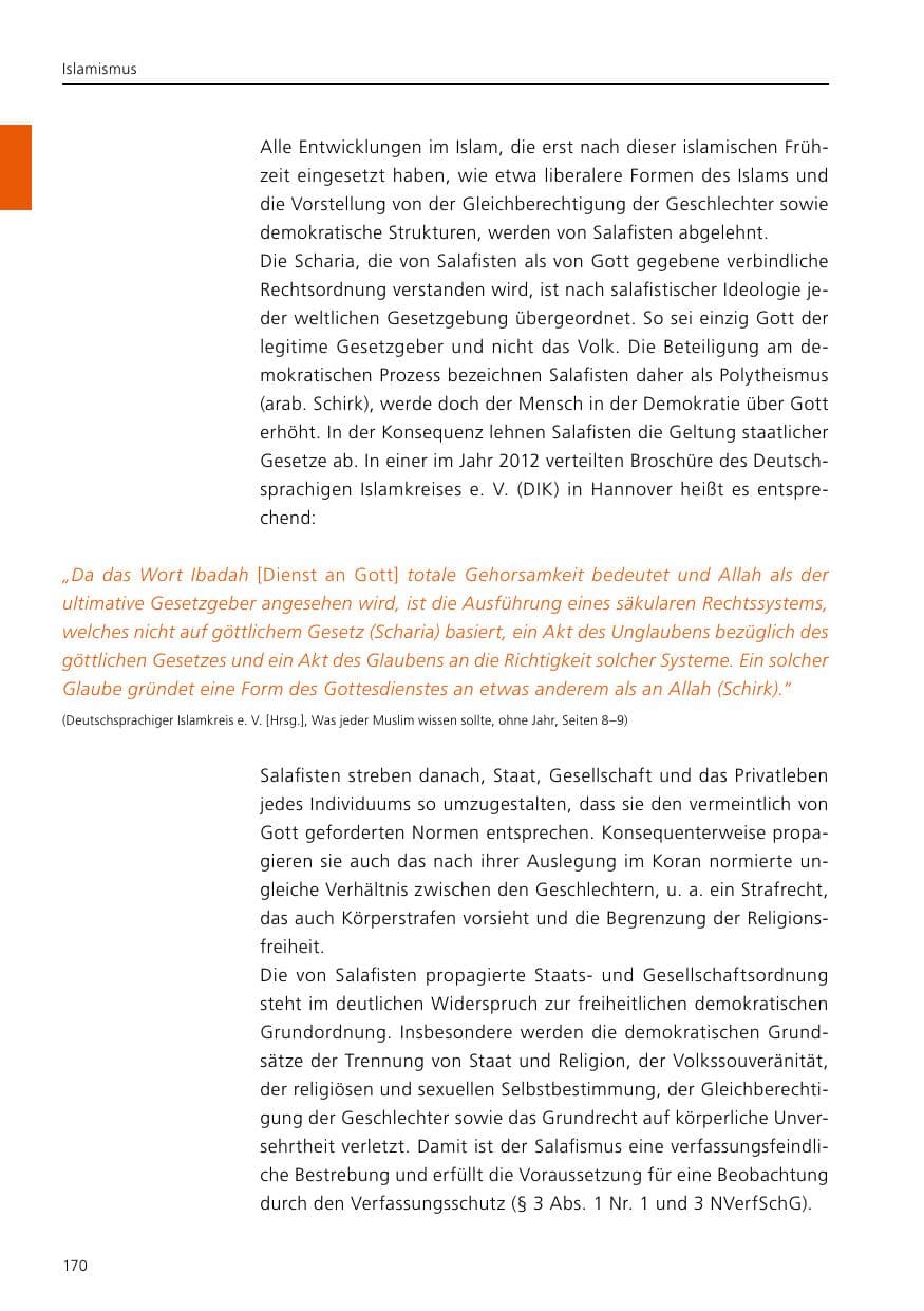 Seite 172 des Verfassungsschutzbericht 2017 Niedersachsen