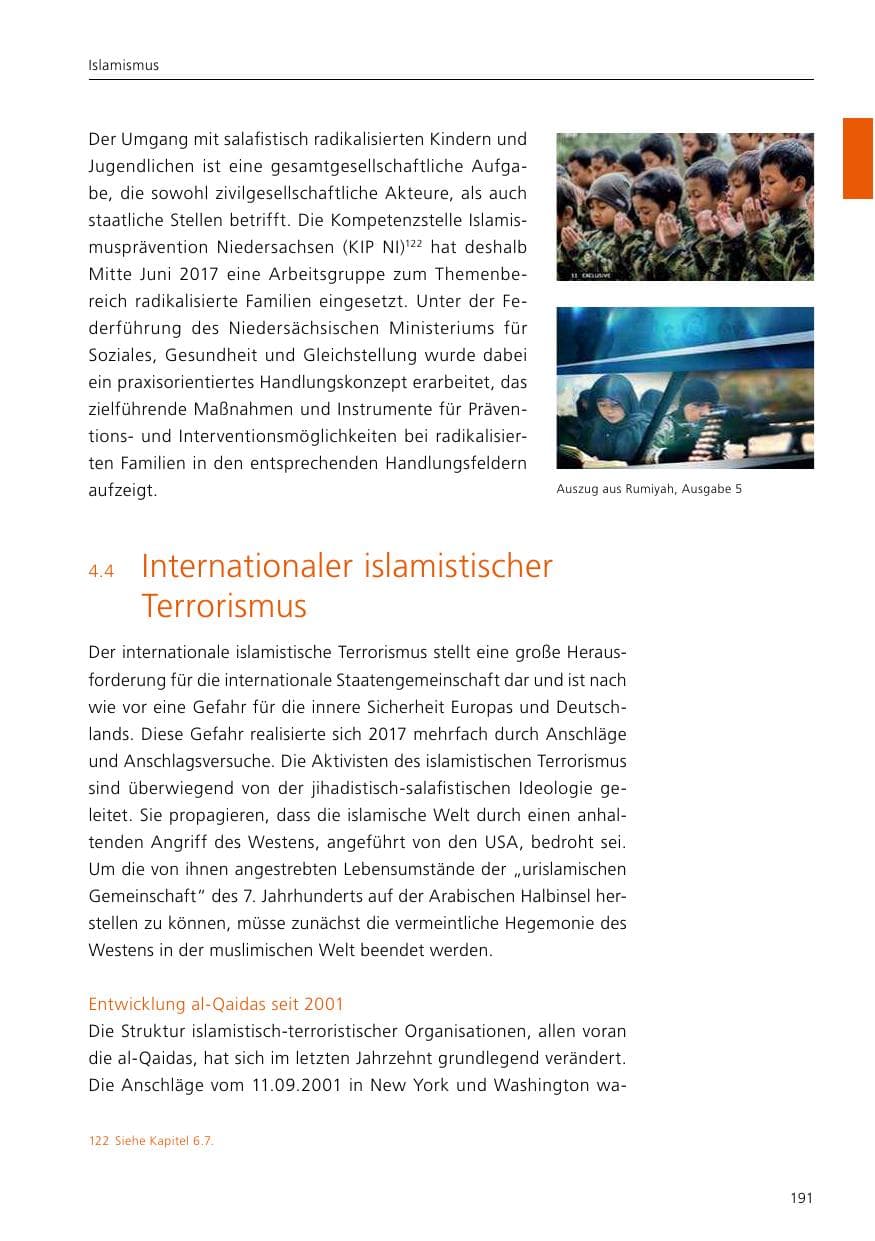 Seite 193 des Verfassungsschutzbericht 2017 Niedersachsen