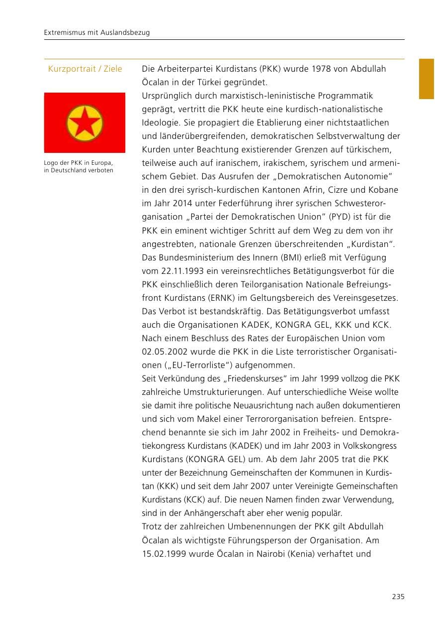Seite 237 des Verfassungsschutzbericht 2017 Niedersachsen