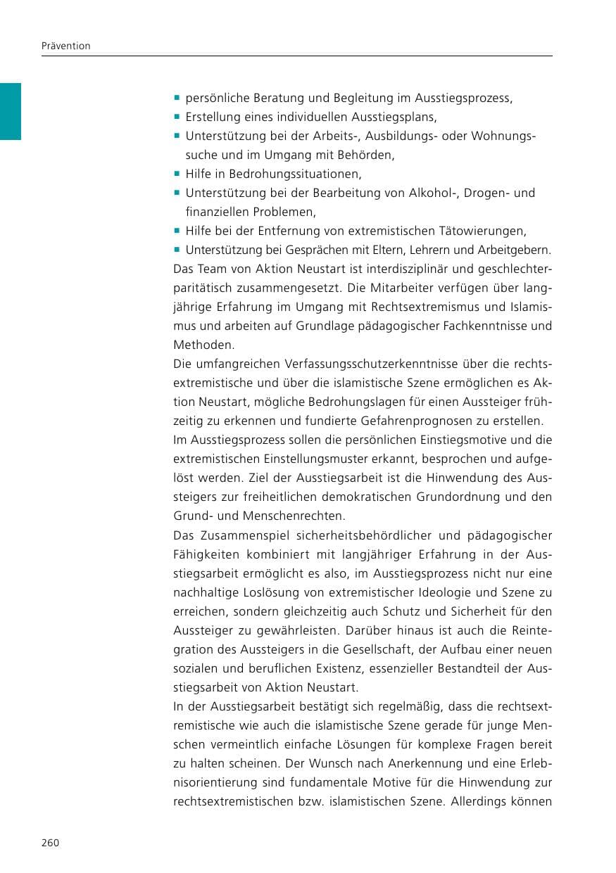 Seite 262 des Verfassungsschutzbericht 2017 Niedersachsen