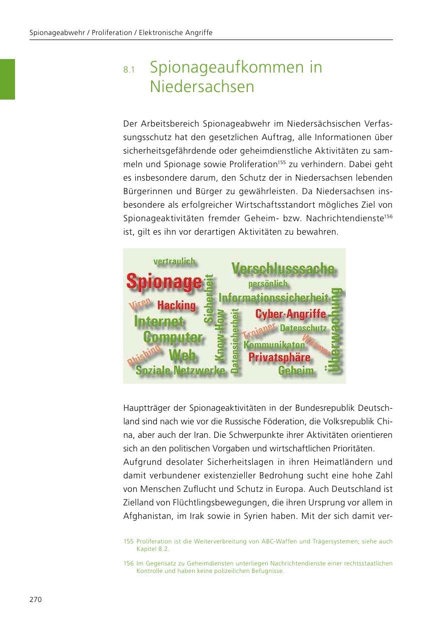 Seite 272 des Verfassungsschutzbericht 2017 Niedersachsen