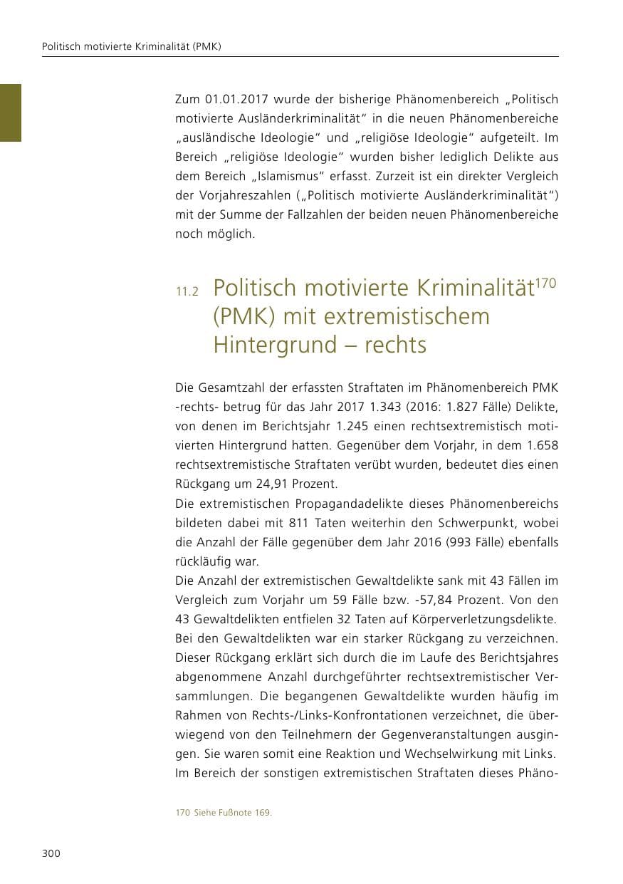 Seite 302 des Verfassungsschutzbericht 2017 Niedersachsen