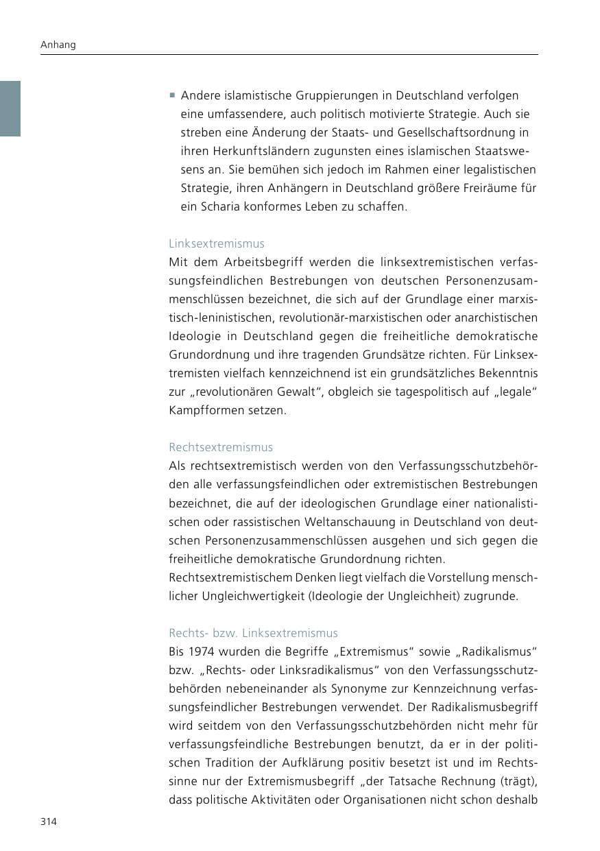 Seite 316 des Verfassungsschutzbericht 2017 Niedersachsen