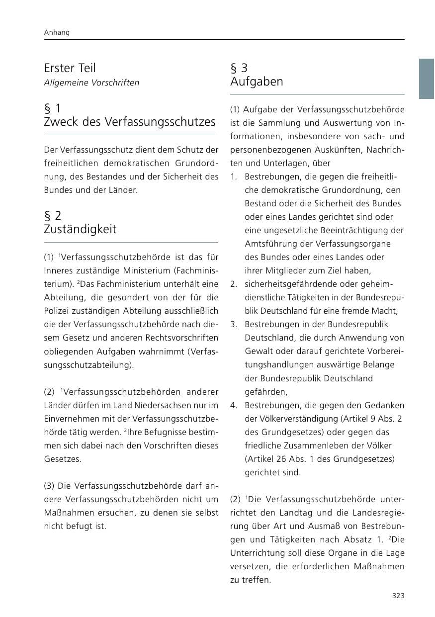 Seite 325 des Verfassungsschutzbericht 2017 Niedersachsen