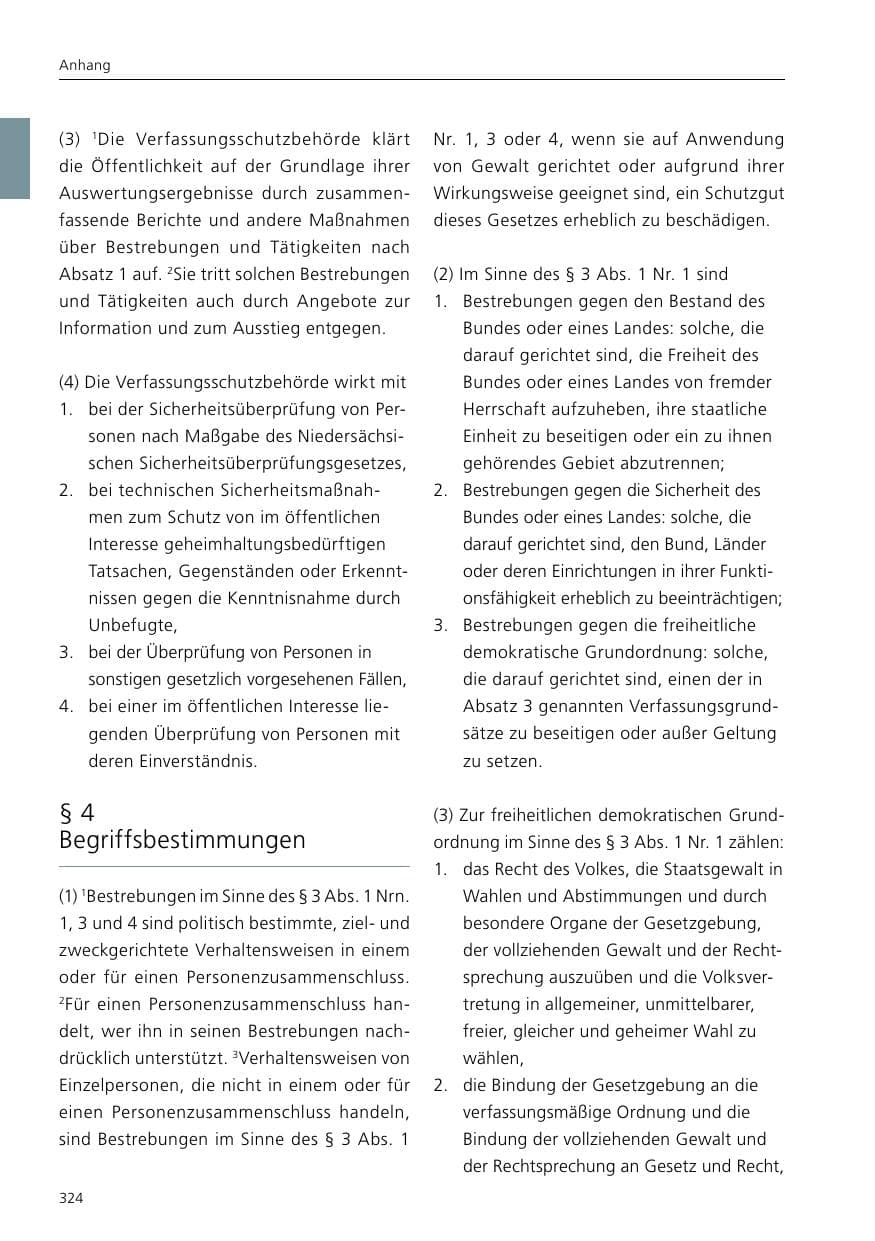 Seite 326 des Verfassungsschutzbericht 2017 Niedersachsen