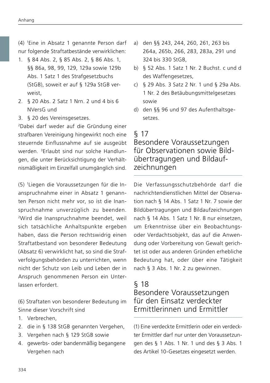Seite 336 des Verfassungsschutzbericht 2017 Niedersachsen