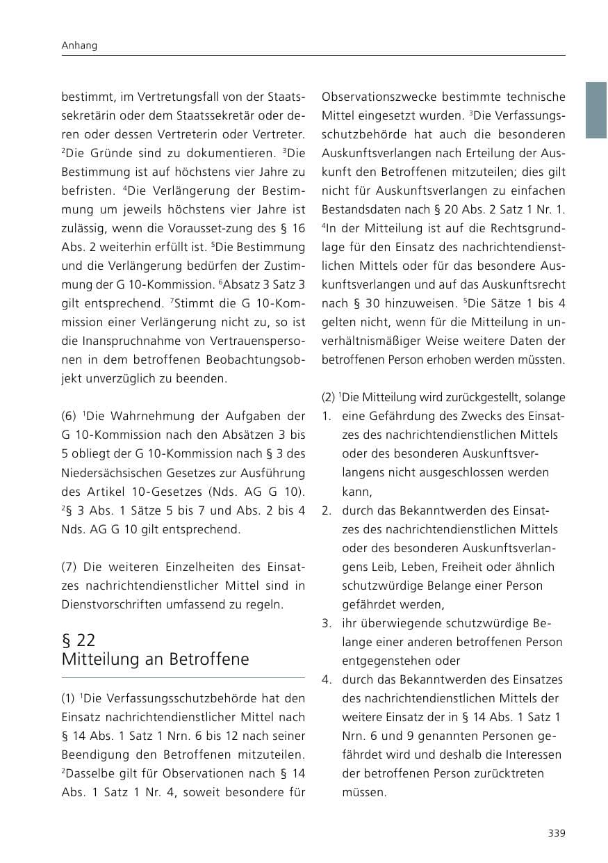 Seite 341 des Verfassungsschutzbericht 2017 Niedersachsen