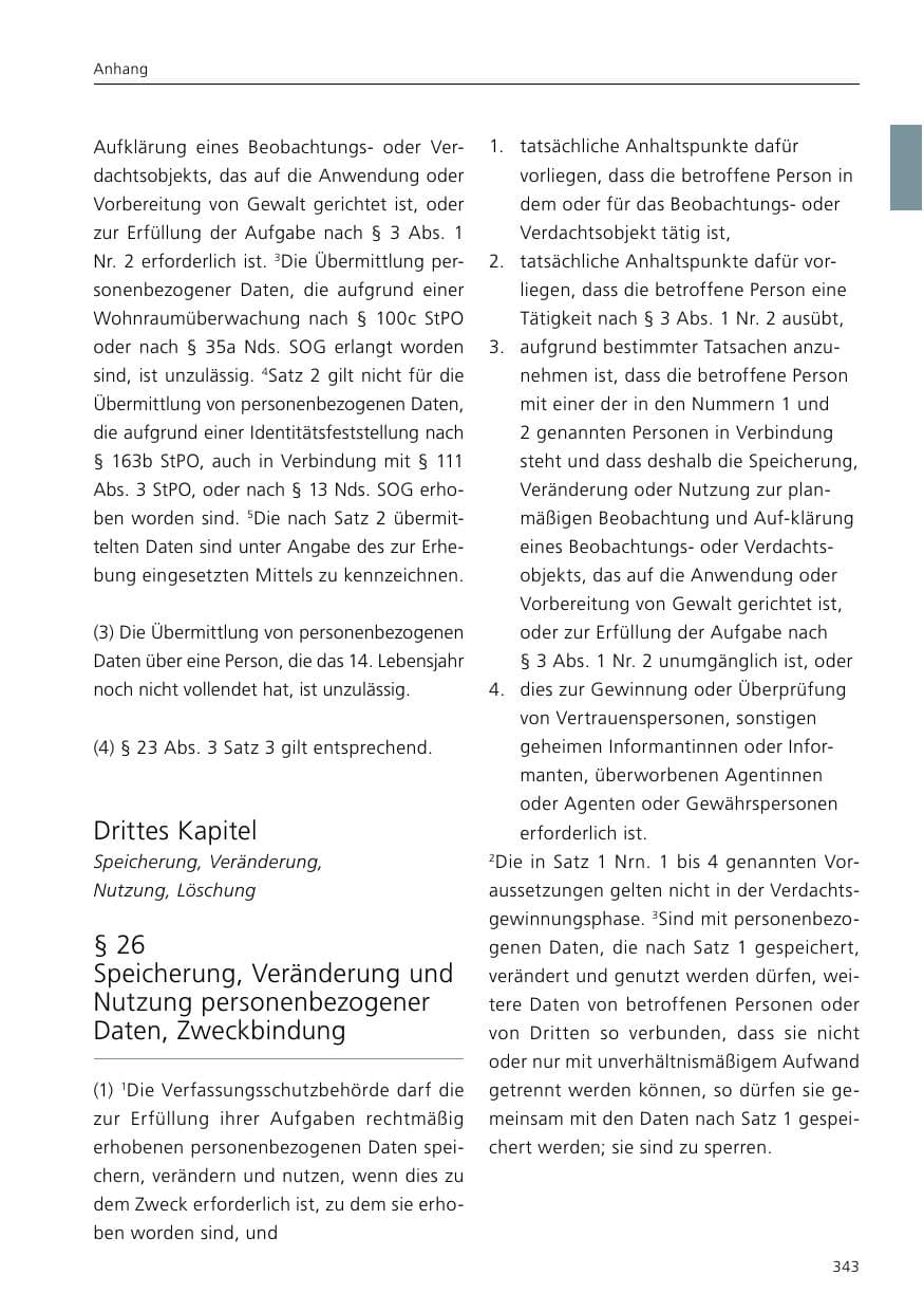 Seite 345 des Verfassungsschutzbericht 2017 Niedersachsen
