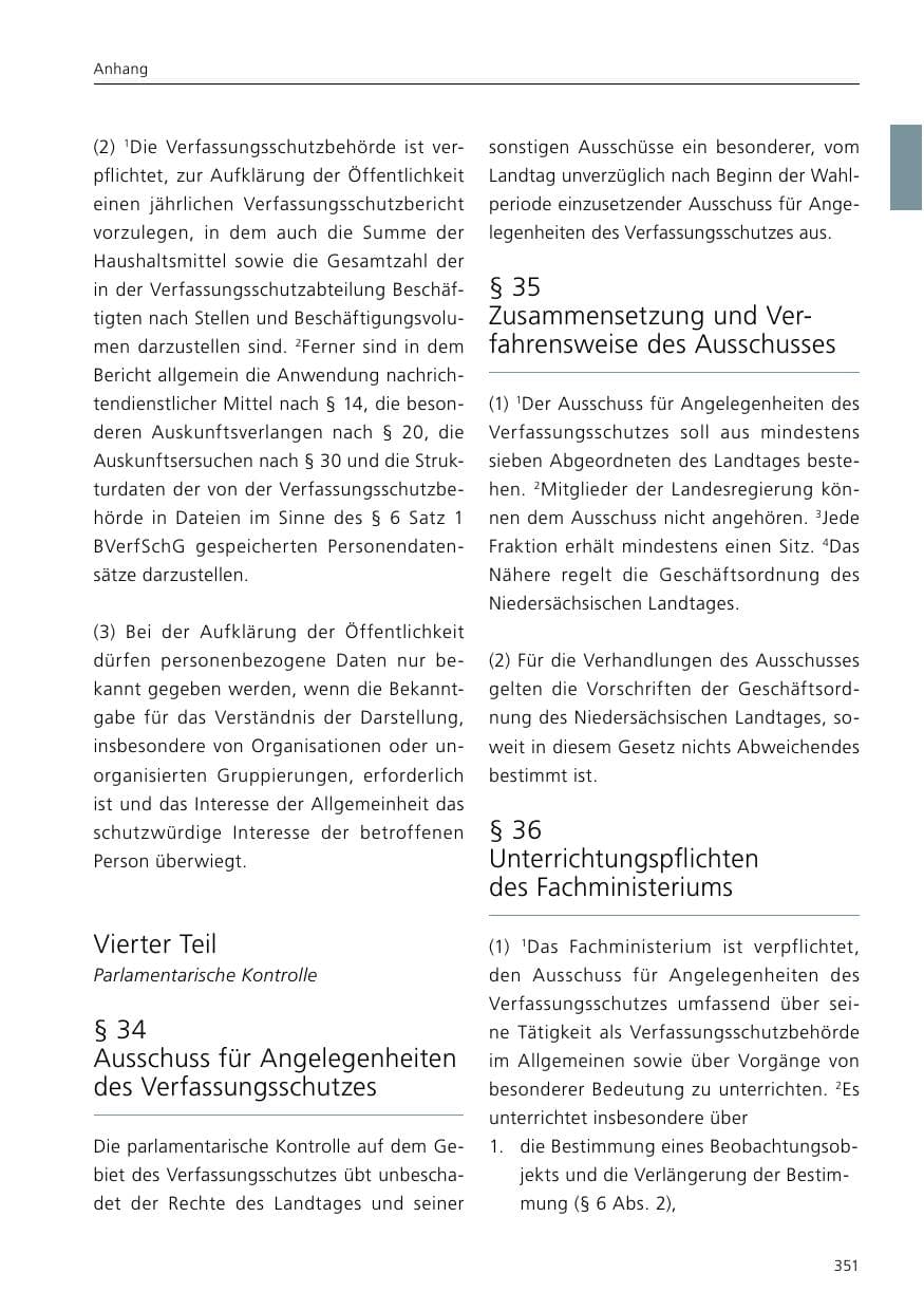 Seite 353 des Verfassungsschutzbericht 2017 Niedersachsen