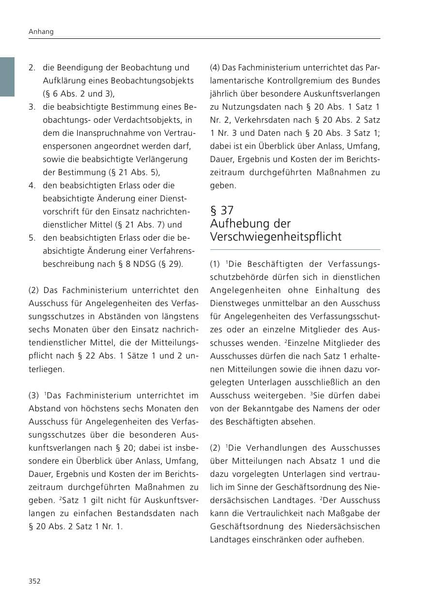 Seite 354 des Verfassungsschutzbericht 2017 Niedersachsen