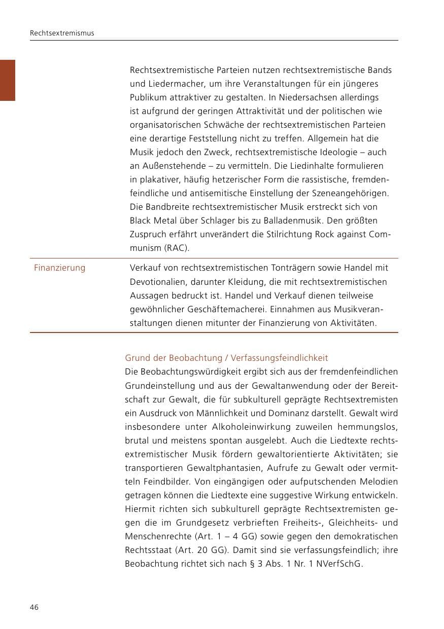 Seite 48 des Verfassungsschutzbericht 2017 Niedersachsen