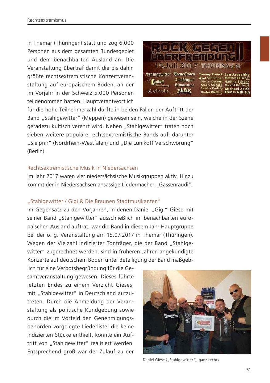 Seite 53 des Verfassungsschutzbericht 2017 Niedersachsen