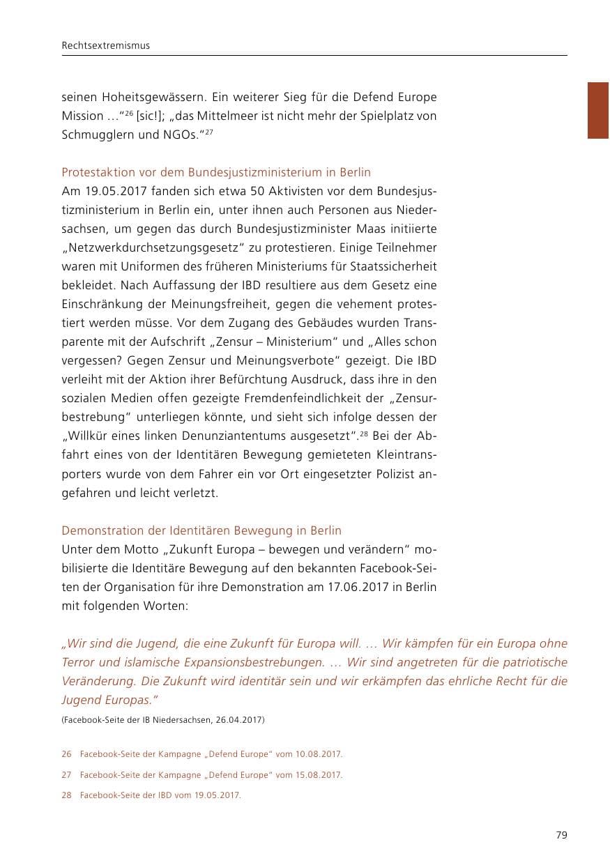 Seite 81 des Verfassungsschutzbericht 2017 Niedersachsen