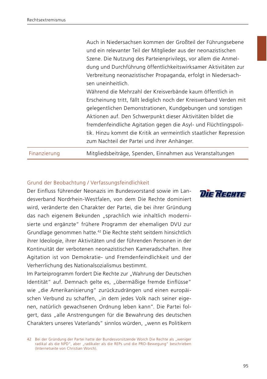 Seite 97 des Verfassungsschutzbericht 2017 Niedersachsen