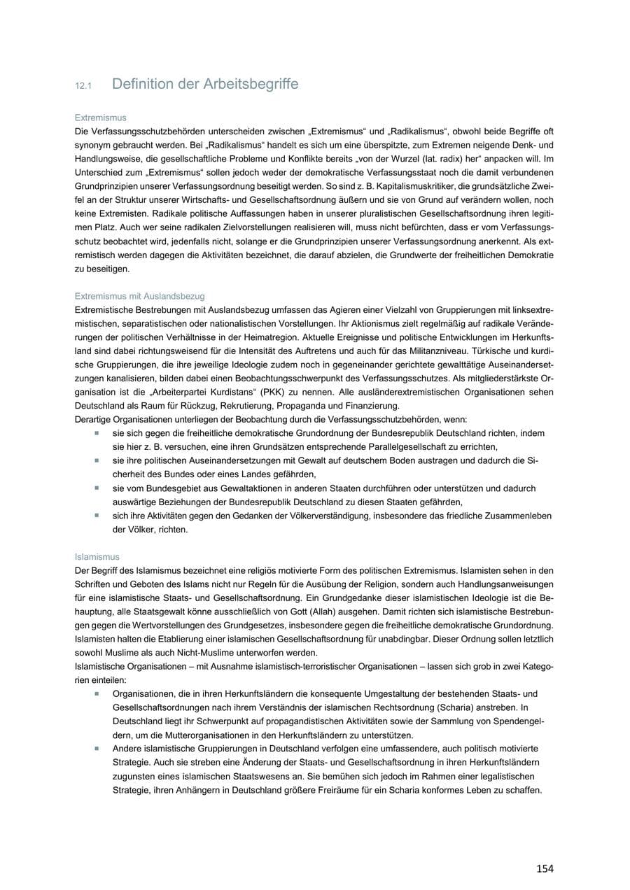 Seite 154 des Verfassungsschutzbericht 2018 Niedersachsen