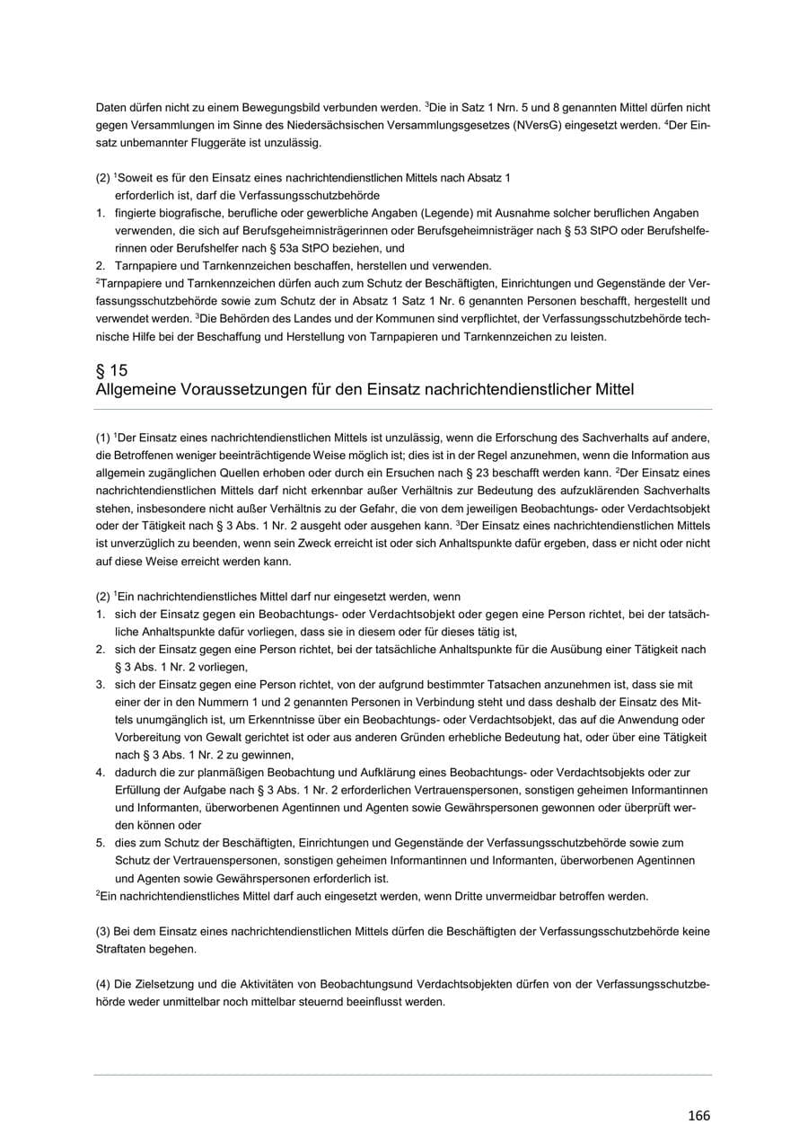 Seite 166 des Verfassungsschutzbericht 2018 Niedersachsen