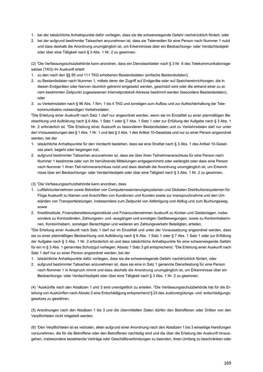 Seite 169 des Verfassungsschutzbericht 2018 Niedersachsen