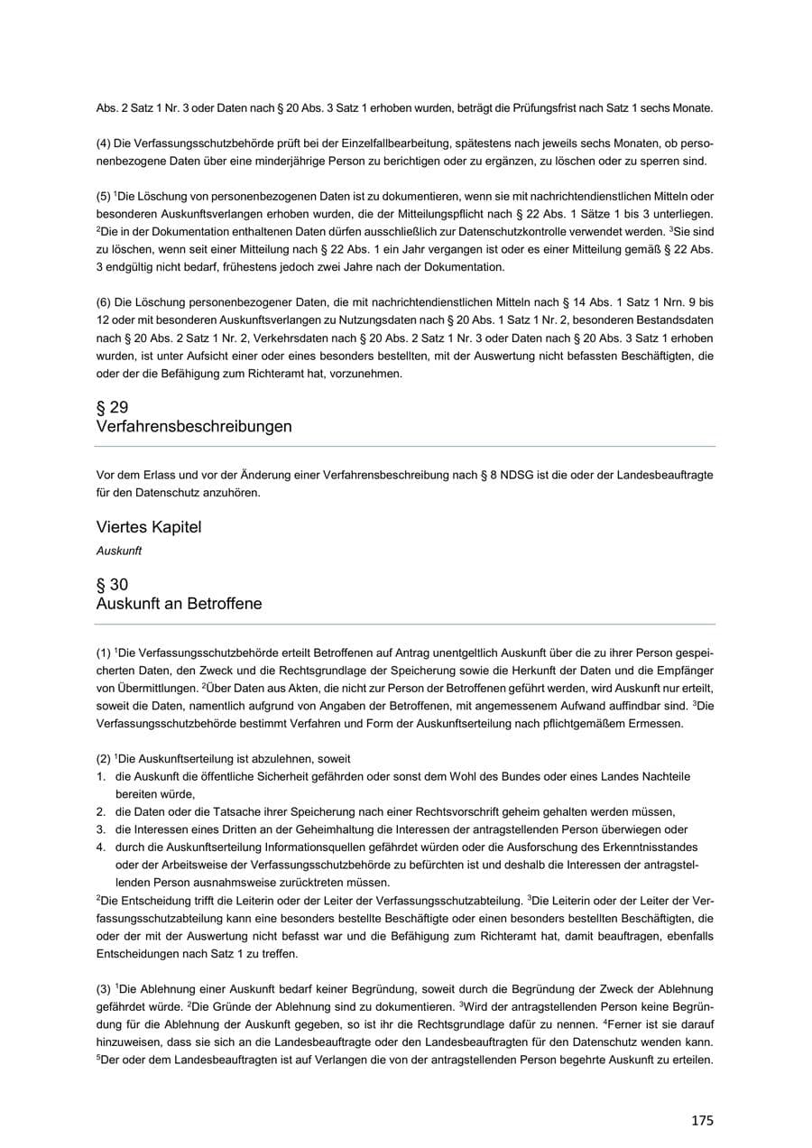Seite 175 des Verfassungsschutzbericht 2018 Niedersachsen