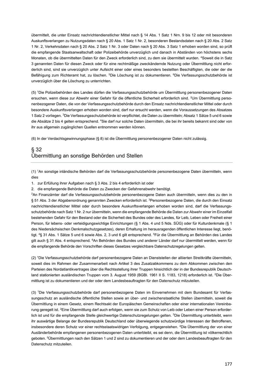 Seite 177 des Verfassungsschutzbericht 2018 Niedersachsen
