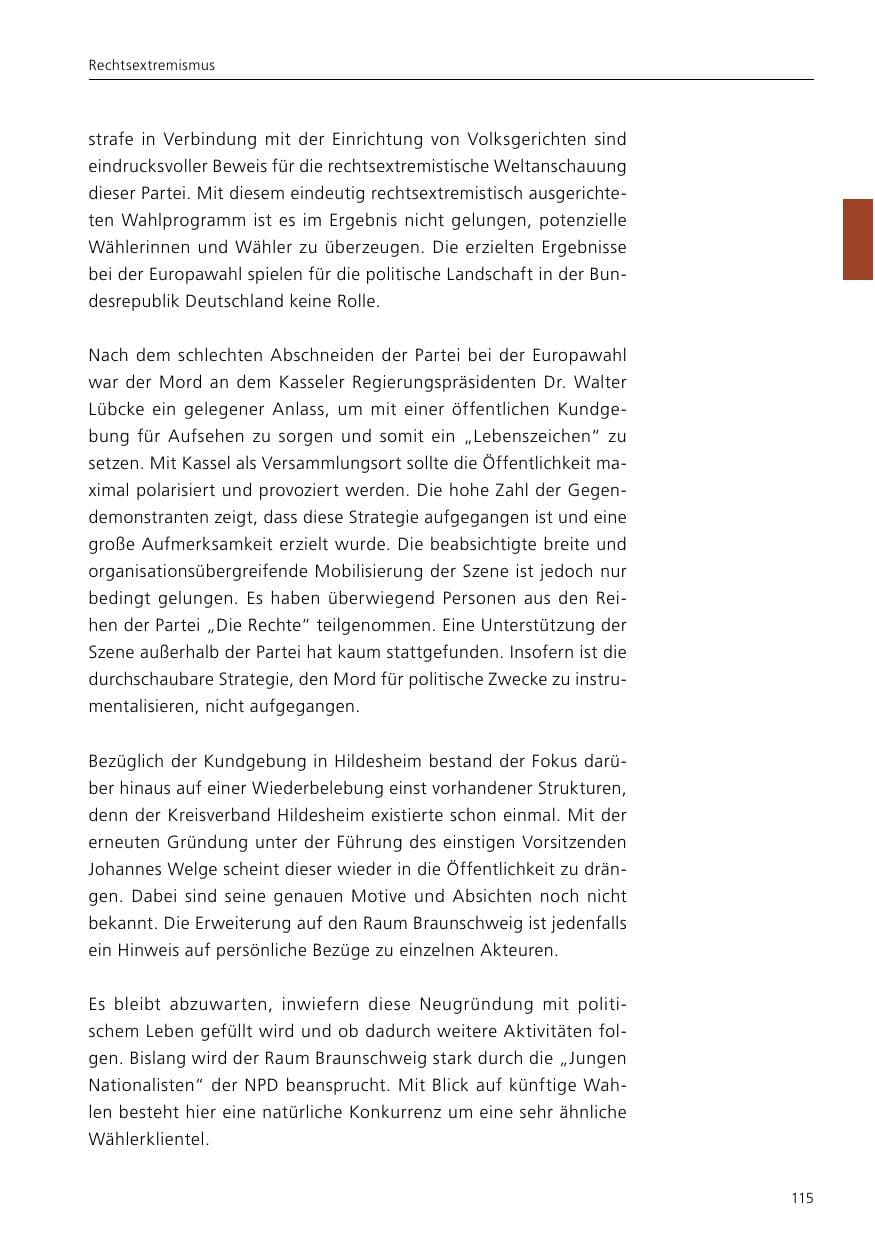 Seite 117 des Verfassungsschutzbericht 2019 Niedersachsen