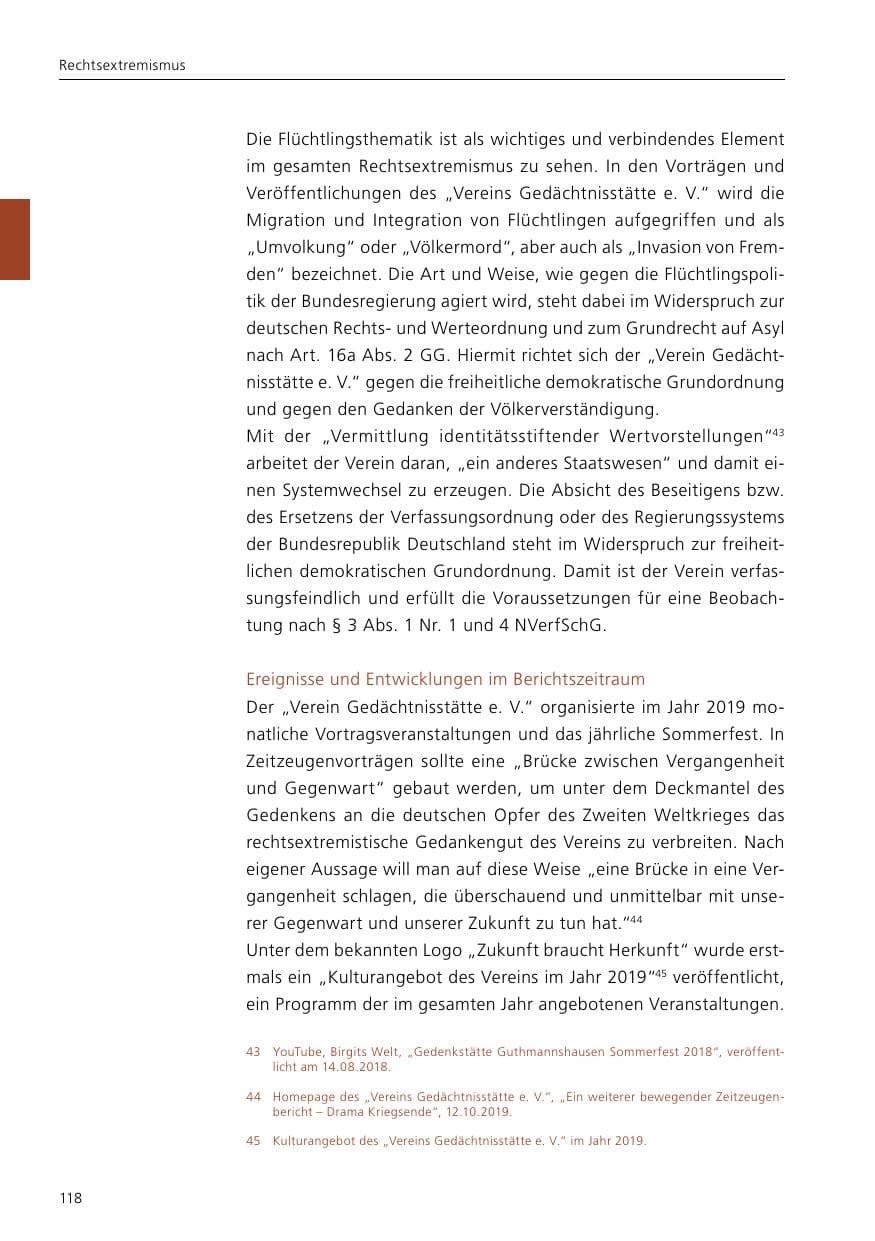 Seite 120 des Verfassungsschutzbericht 2019 Niedersachsen