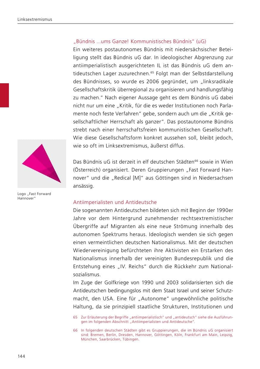 Seite 146 des Verfassungsschutzbericht 2019 Niedersachsen