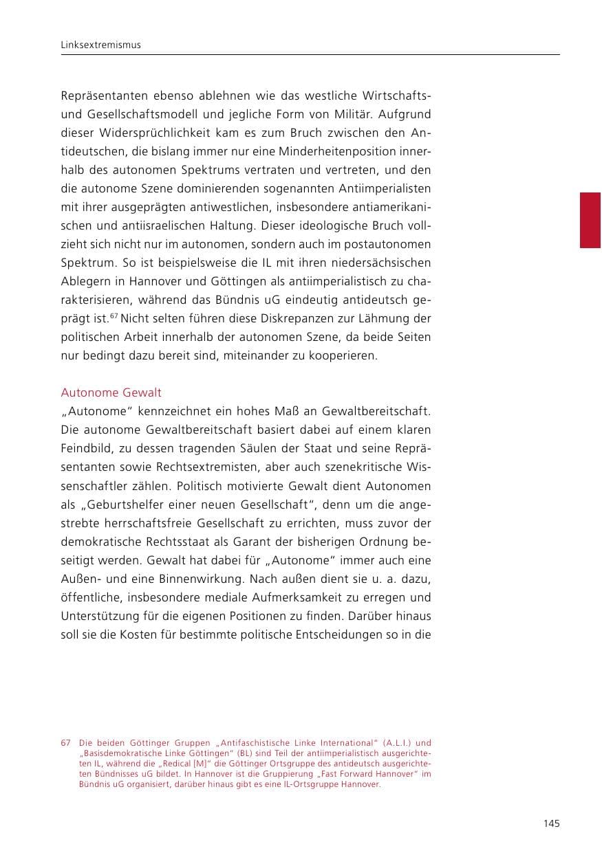 Seite 147 des Verfassungsschutzbericht 2019 Niedersachsen