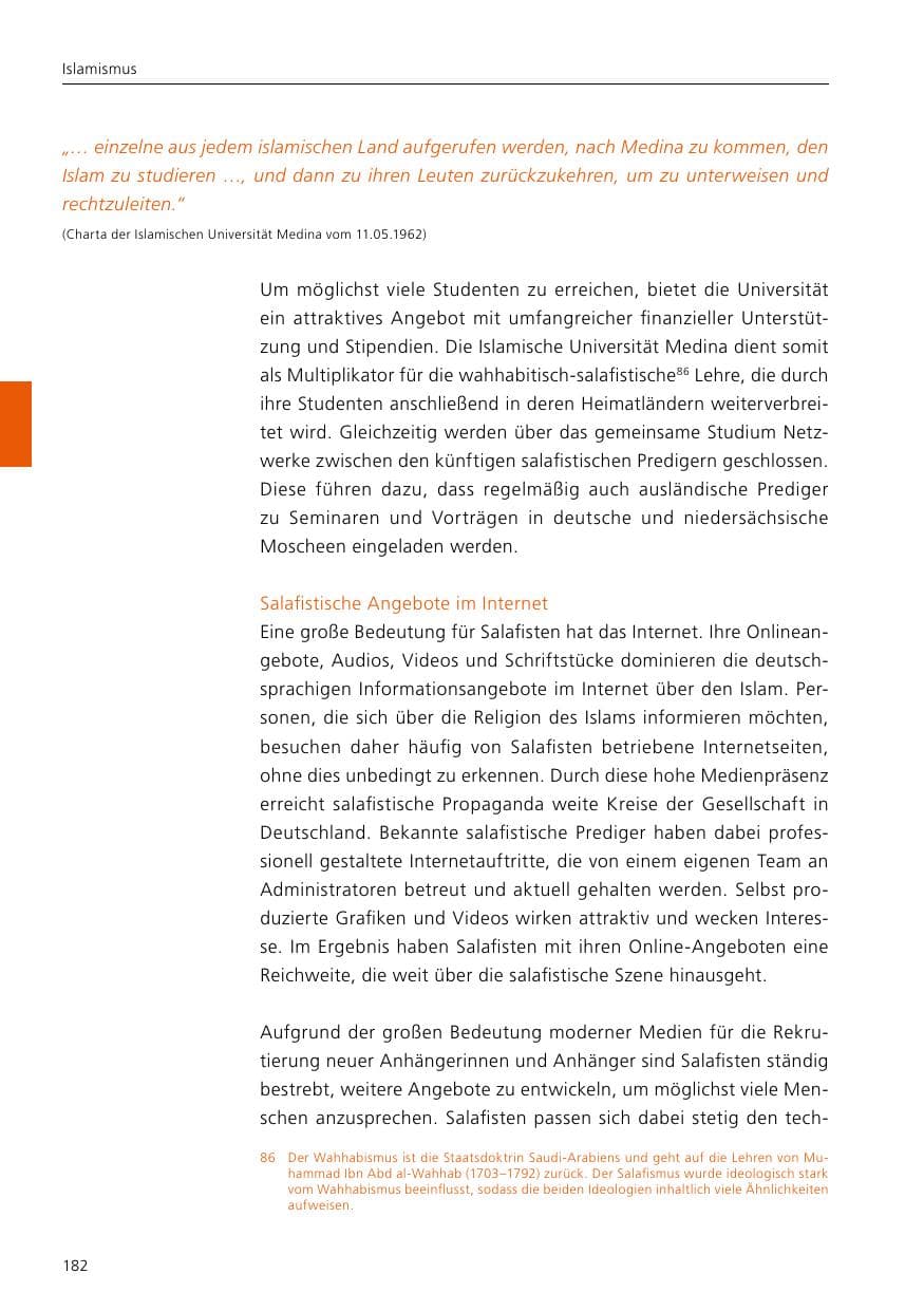 Seite 184 des Verfassungsschutzbericht 2019 Niedersachsen