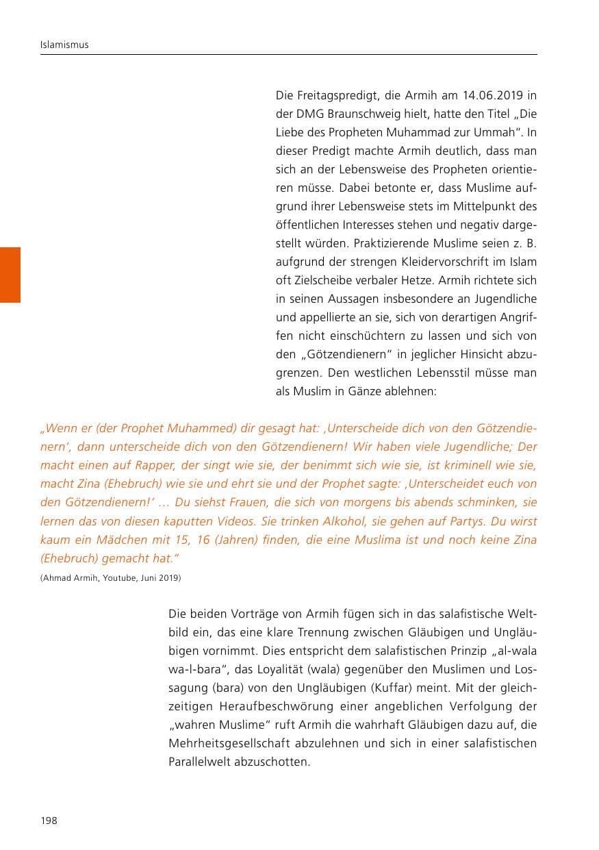 Seite 200 des Verfassungsschutzbericht 2019 Niedersachsen