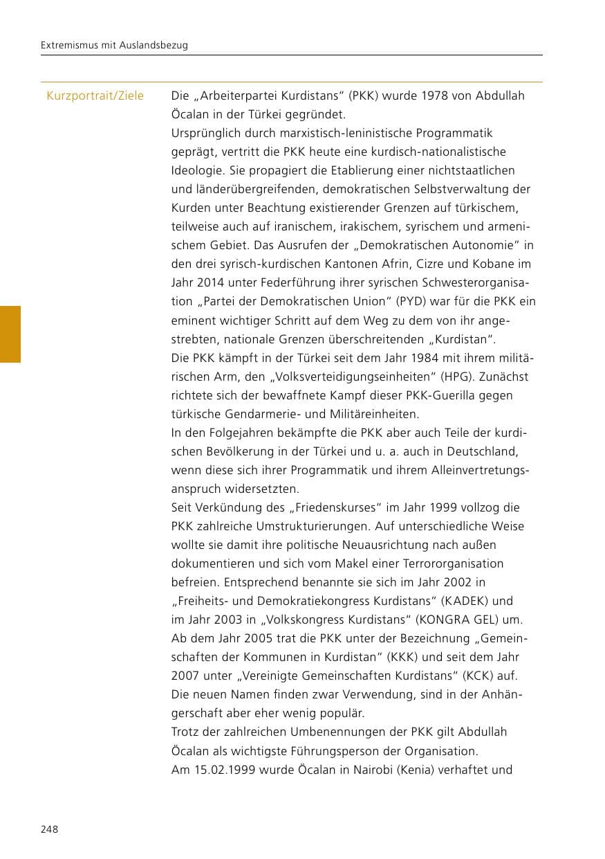 Seite 250 des Verfassungsschutzbericht 2019 Niedersachsen
