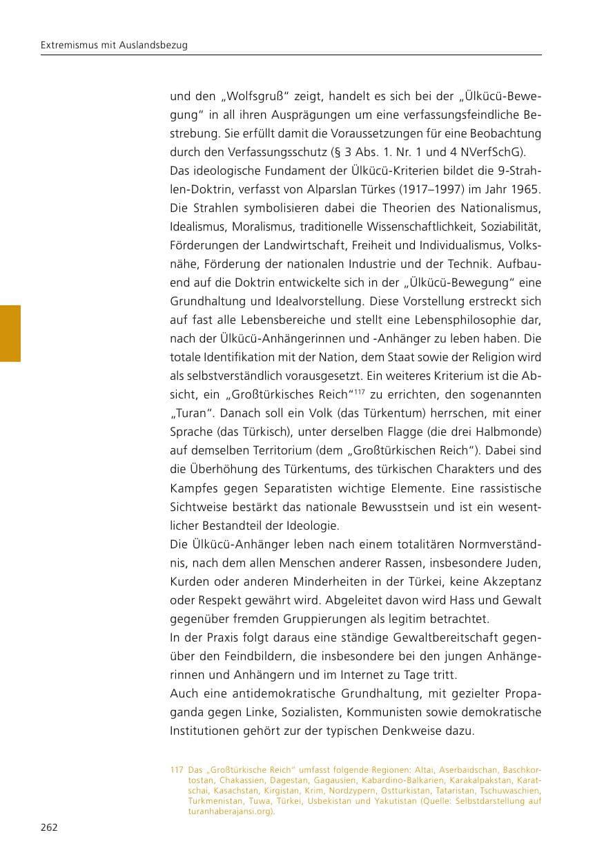 Seite 264 des Verfassungsschutzbericht 2019 Niedersachsen