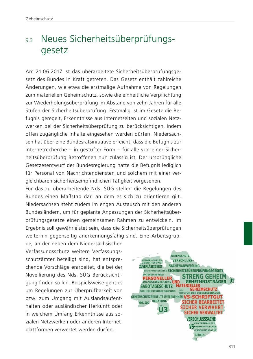 Seite 313 des Verfassungsschutzbericht 2019 Niedersachsen