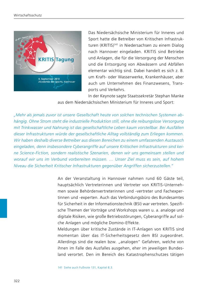 Seite 324 des Verfassungsschutzbericht 2019 Niedersachsen