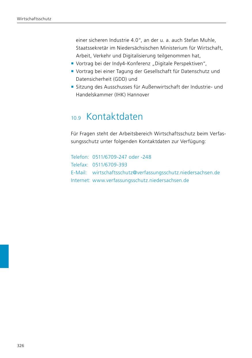 Seite 328 des Verfassungsschutzbericht 2019 Niedersachsen