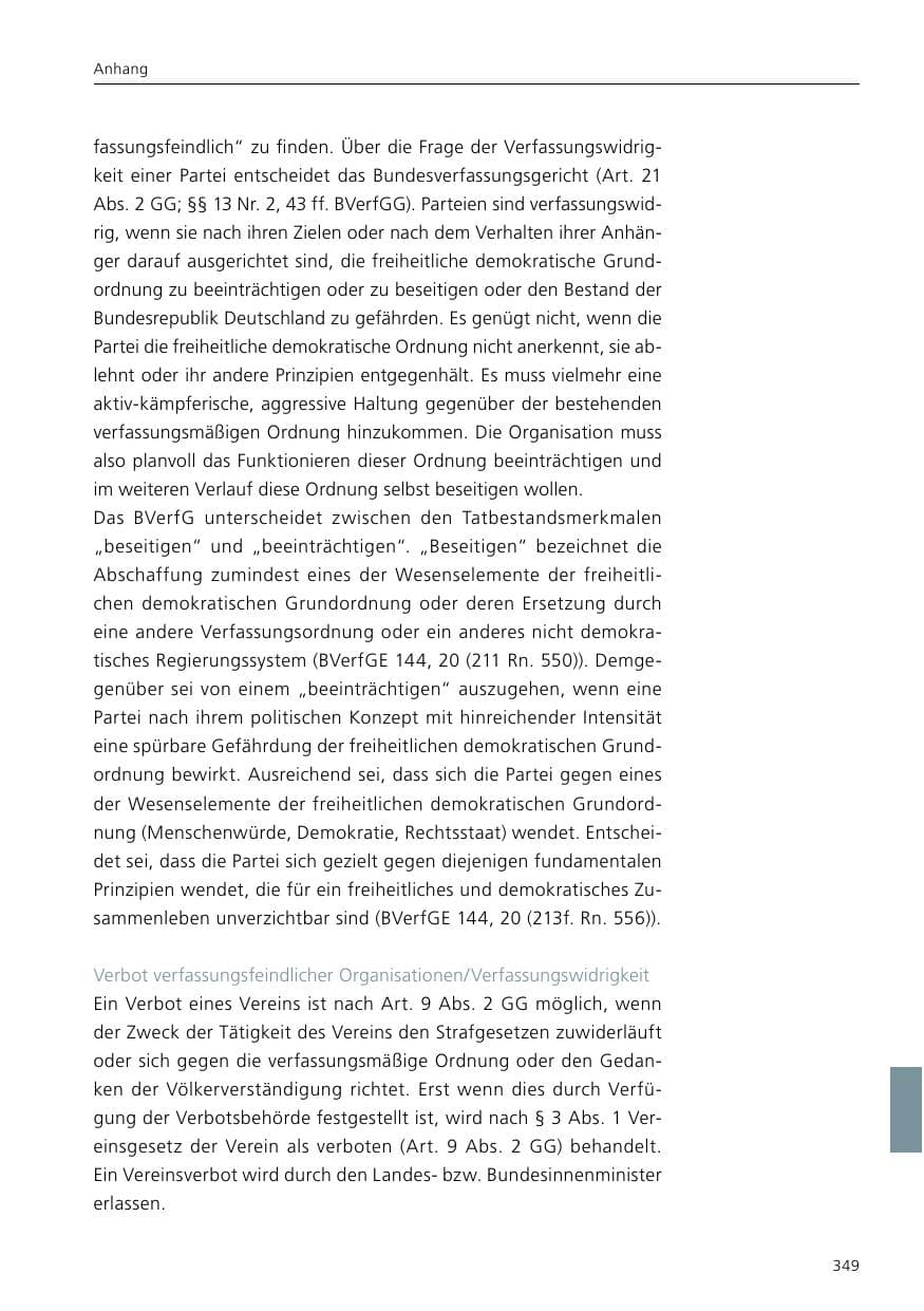 Seite 351 des Verfassungsschutzbericht 2019 Niedersachsen
