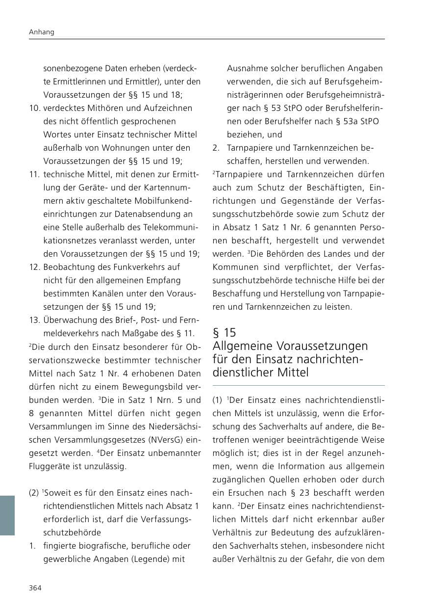 Seite 366 des Verfassungsschutzbericht 2019 Niedersachsen