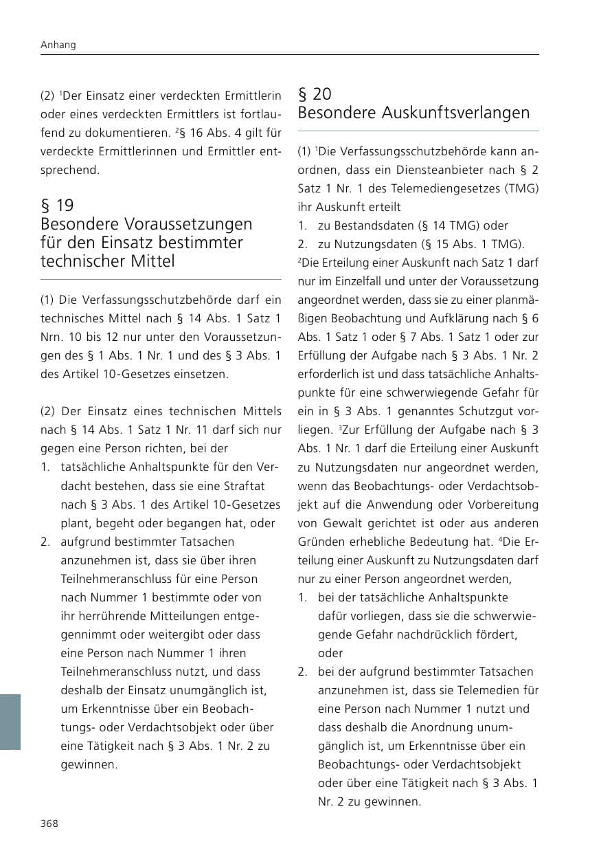 Seite 370 des Verfassungsschutzbericht 2019 Niedersachsen