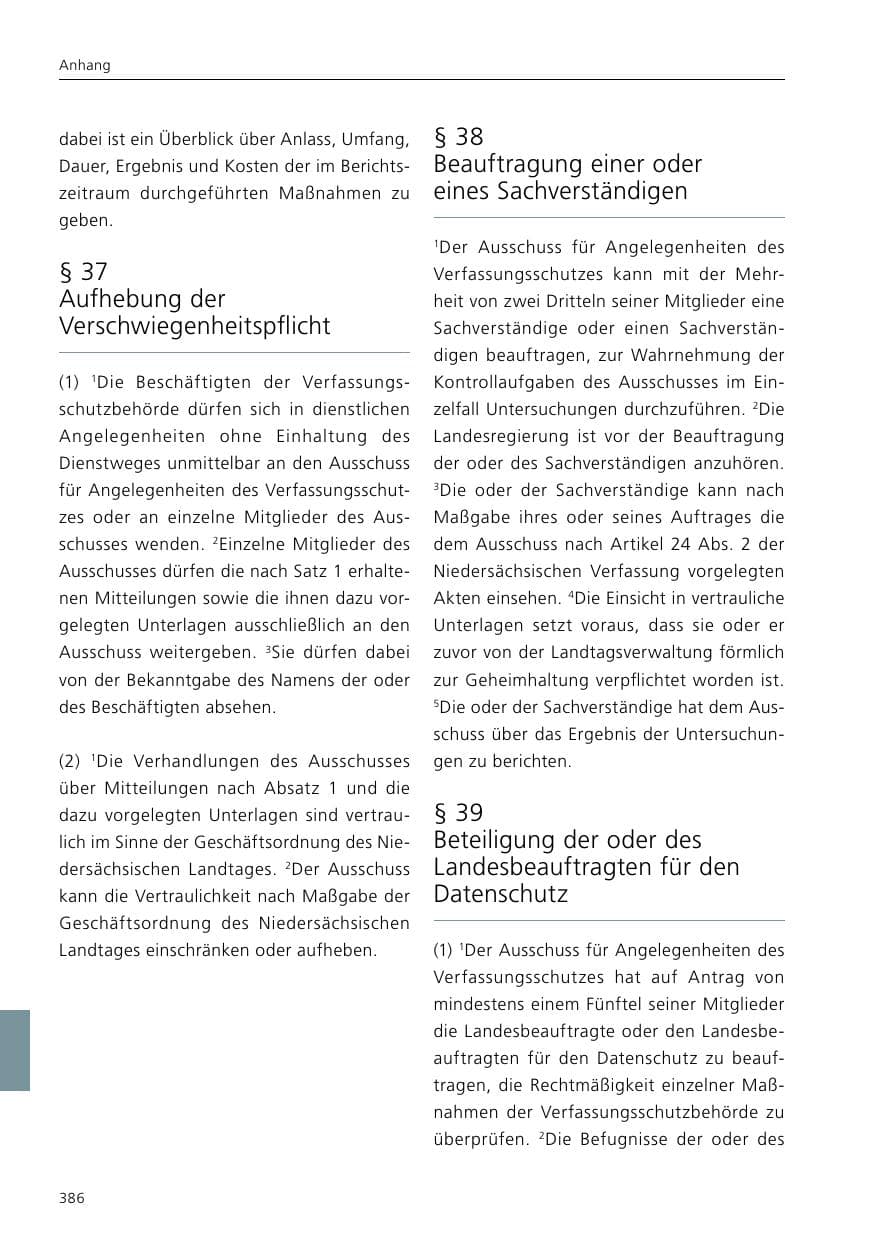 Seite 388 des Verfassungsschutzbericht 2019 Niedersachsen