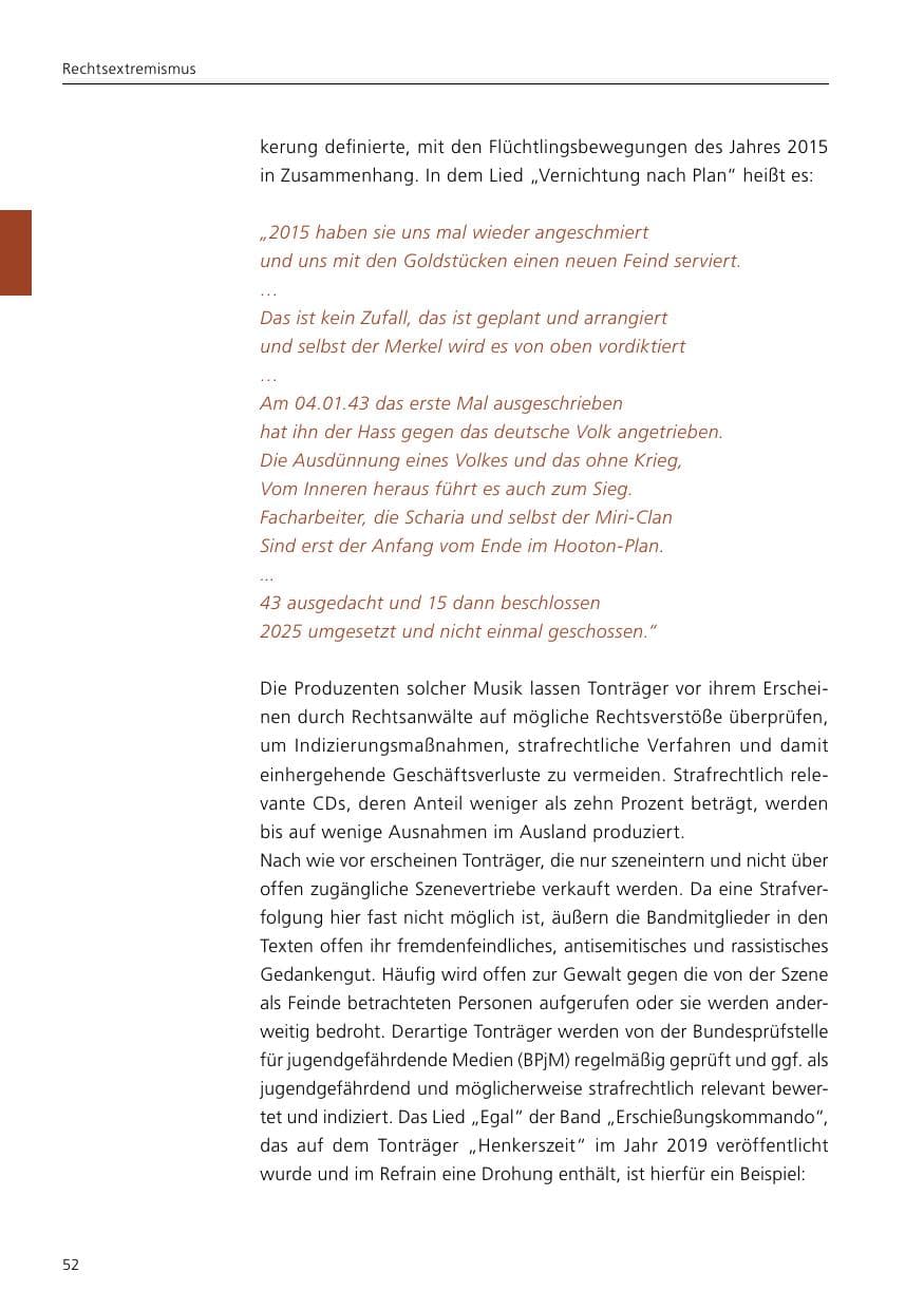 Seite 54 des Verfassungsschutzbericht 2019 Niedersachsen