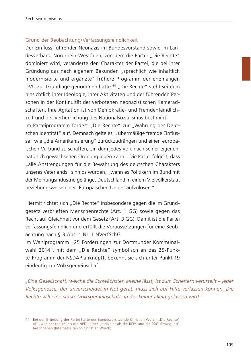 Seite 111 des Verfassungsschutzbericht 2021 Niedersachsen