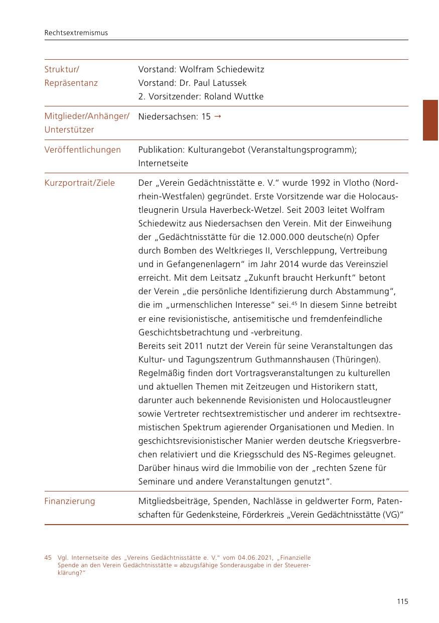 Seite 117 des Verfassungsschutzbericht 2021 Niedersachsen