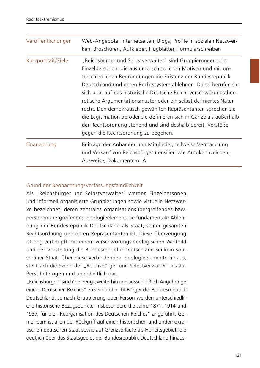 Seite 123 des Verfassungsschutzbericht 2021 Niedersachsen