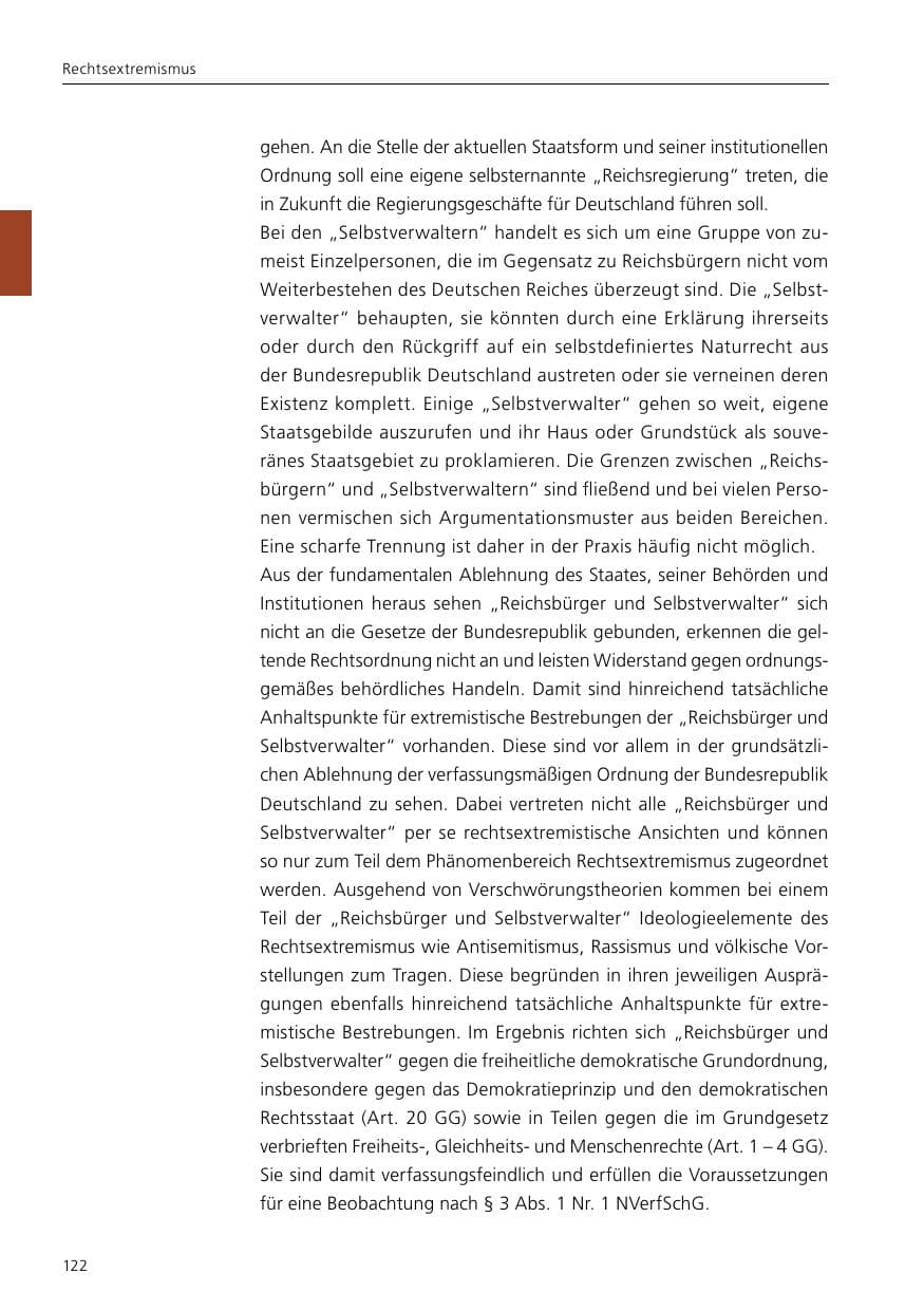 Seite 124 des Verfassungsschutzbericht 2021 Niedersachsen