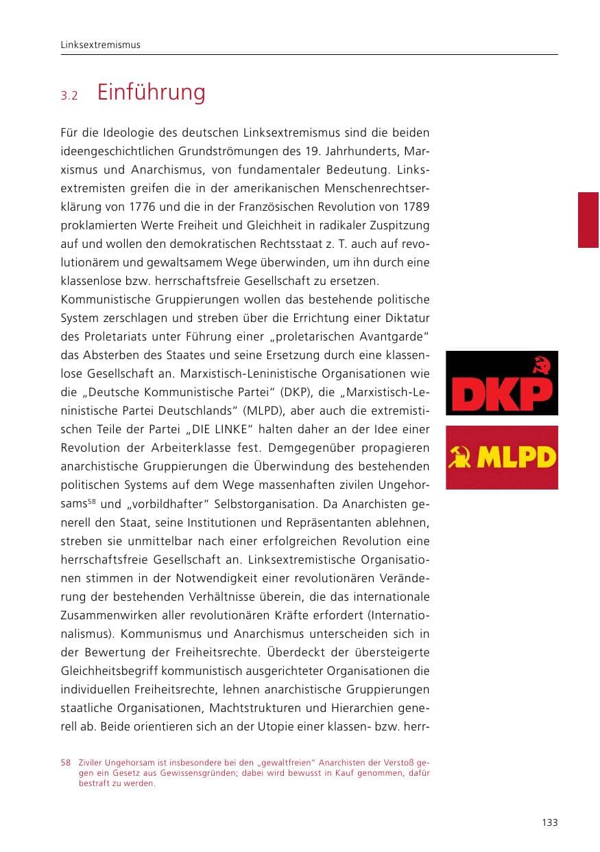 Seite 135 des Verfassungsschutzbericht 2021 Niedersachsen